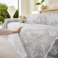 Tropical Botanical Leaf Texture Furniture Protector Blanket Soft Breathable Sofa Cover