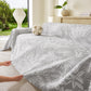 Tropical Botanical Leaf Texture Furniture Protector Blanket Soft Breathable Sofa Cover