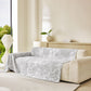 Tropical Botanical Leaf Texture Furniture Protector Blanket Soft Breathable Sofa Cover