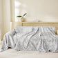 Tropical Botanical Leaf Texture Furniture Protector Blanket Soft Breathable Sofa Cover