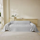 Three Layer Woven Soft Breathable Sofa Cover Blanket, Textured Chevron Couch Cover