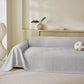 Three Layer Woven Soft Breathable Sofa Cover Blanket, Textured Chevron Couch Cover