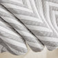 Three Layer Woven Soft Breathable Sofa Cover Blanket, Textured Chevron Couch Cover
