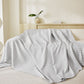 Three Layer Woven Soft Breathable Sofa Cover Blanket, Textured Chevron Couch Cover