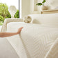 Three Layer Woven Soft Breathable Sofa Cover Blanket, Textured Chevron Couch Cover