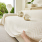 Three Layer Woven Soft Breathable Sofa Cover Blanket, Textured Chevron Couch Cover