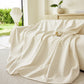 Three Layer Woven Soft Breathable Sofa Cover Blanket, Textured Chevron Couch Cover