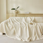 Three Layer Woven Soft Breathable Sofa Cover Blanket, Textured Chevron Couch Cover