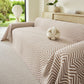 Three Layer Woven Soft Breathable Sofa Cover Blanket, Textured Chevron Couch Cover