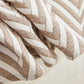 Three Layer Woven Soft Breathable Sofa Cover Blanket, Textured Chevron Couch Cover