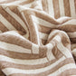 Three Layer Woven Soft Breathable Sofa Cover Blanket, Textured Chevron Couch Cover