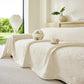 Soft Breathable Sofa Cover Blanket,Botanical Embossed Furniture Protector Throw Cover