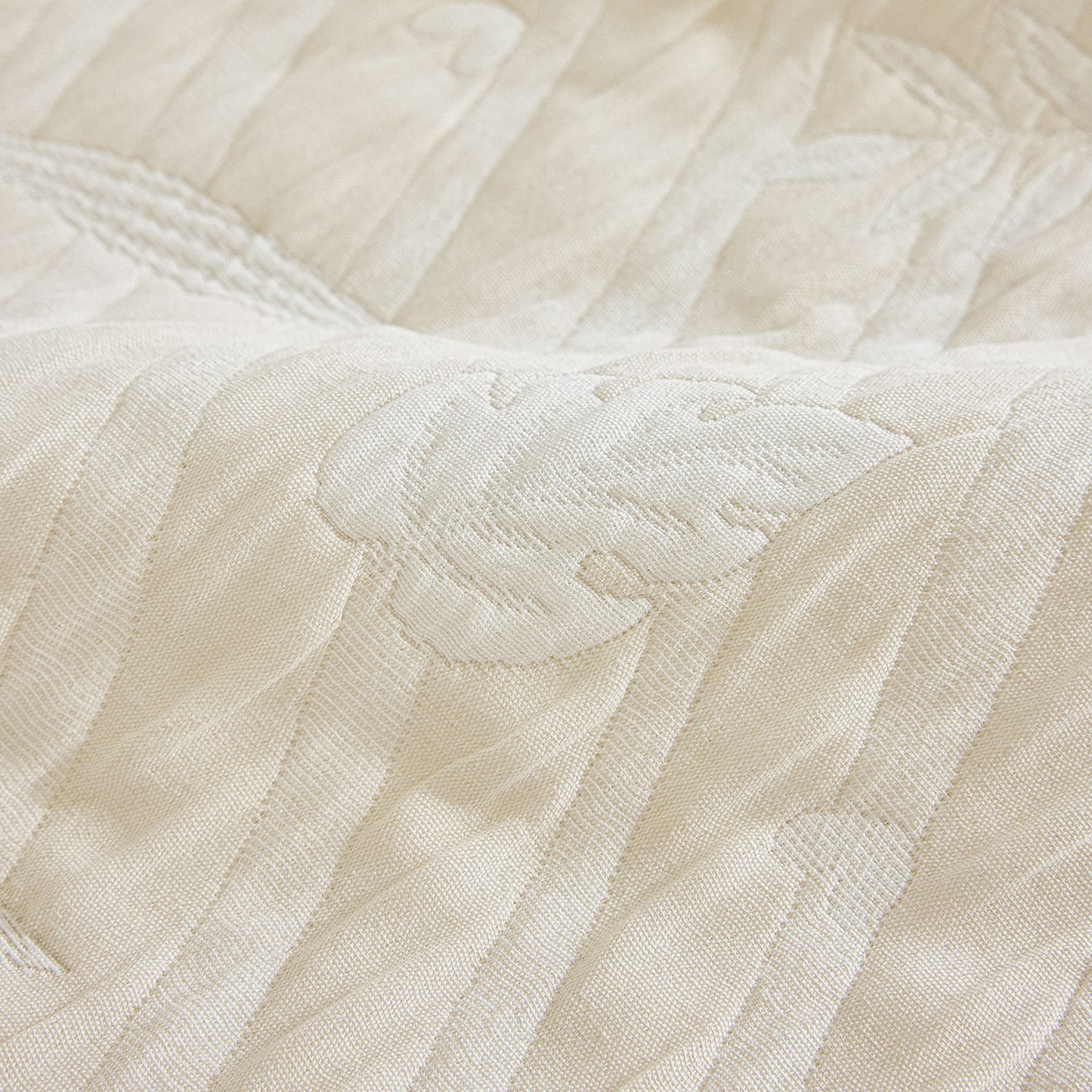 Soft Breathable Sofa Cover Blanket,Botanical Embossed Furniture Protector Throw Cover