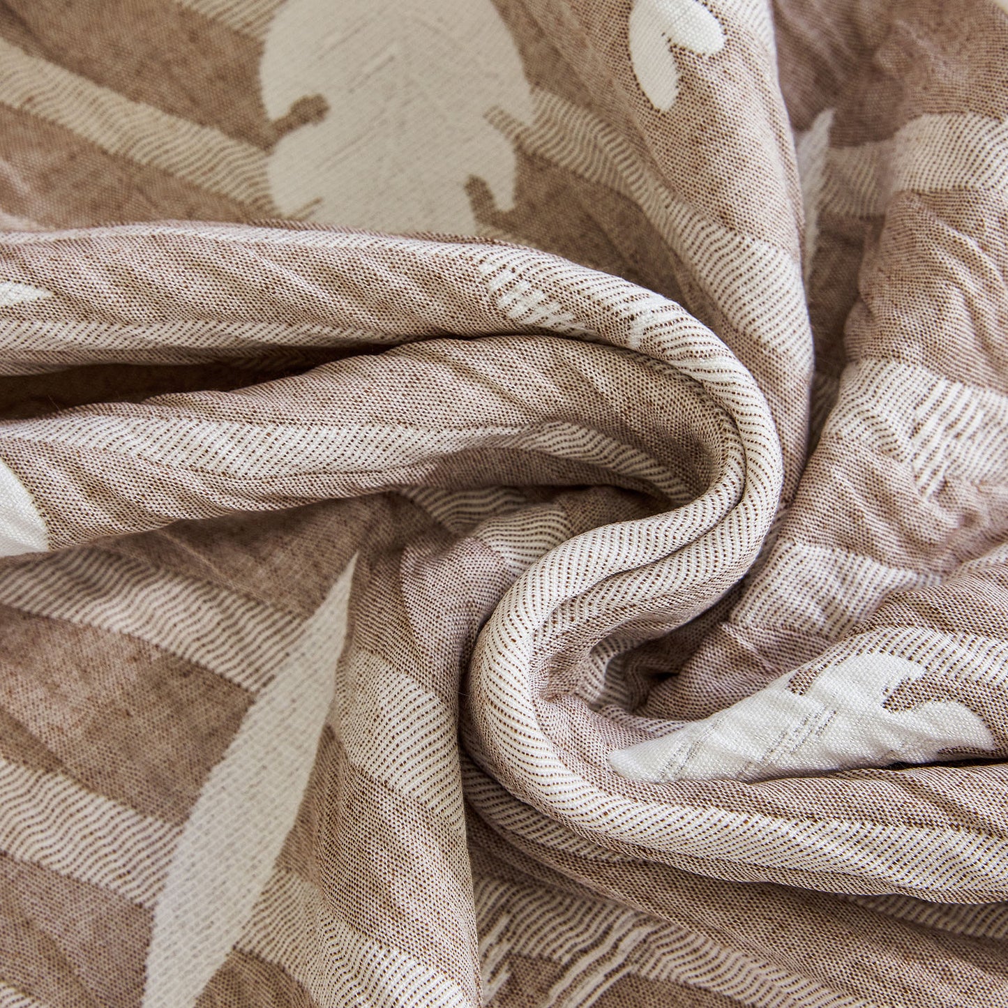 Soft Breathable Sofa Cover Blanket,Botanical Embossed Furniture Protector Throw Cover