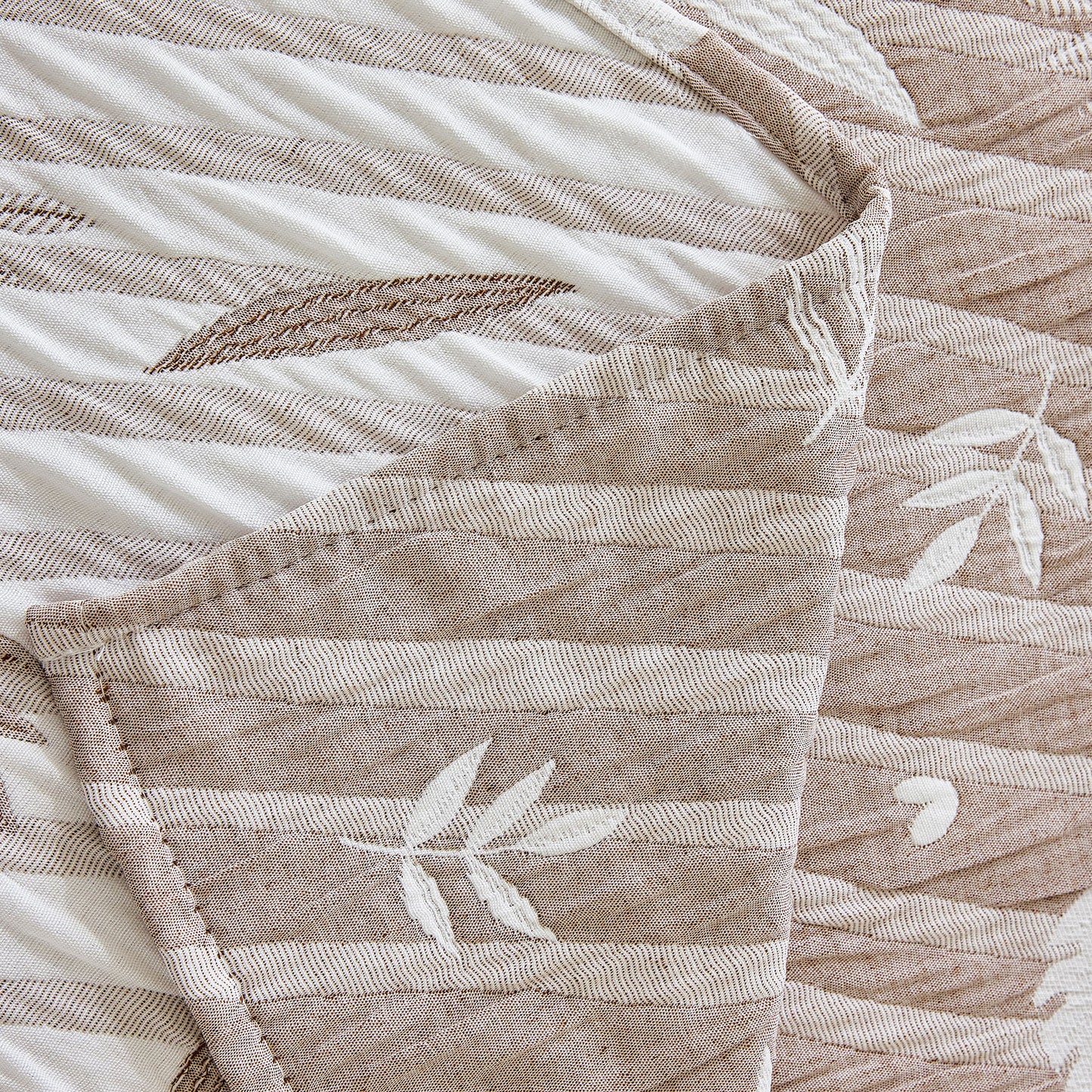Soft Breathable Sofa Cover Blanket,Botanical Embossed Furniture Protector Throw Cover