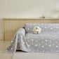 Soft Breathable Sofa Cover Blanket,Botanical Embossed Furniture Protector Throw Cover