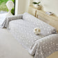 Soft Breathable Sofa Cover Blanket,Botanical Embossed Furniture Protector Throw Cover