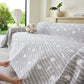 Soft Breathable Sofa Cover Blanket,Botanical Embossed Furniture Protector Throw Cover