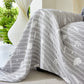 Soft Breathable Sofa Cover Blanket,Botanical Embossed Furniture Protector Throw Cover