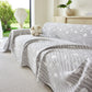 Soft Breathable Sofa Cover Blanket,Botanical Embossed Furniture Protector Throw Cover