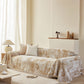 Soft Chenille Sofa Cover, Textured Abstract Couch Protector Cover with Vintage Pattern
