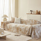 Soft Chenille Sofa Cover, Textured Abstract Couch Protector Cover with Vintage Pattern
