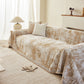 Soft Chenille Sofa Cover, Textured Abstract Couch Protector Cover with Vintage Pattern