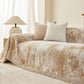 Soft Chenille Sofa Cover, Textured Abstract Couch Protector Cover with Vintage Pattern
