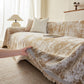 Soft Chenille Sofa Cover, Textured Abstract Couch Protector Cover with Vintage Pattern
