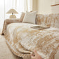 Soft Chenille Sofa Cover, Textured Abstract Couch Protector Cover with Vintage Pattern