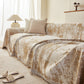 Soft Chenille Sofa Cover, Textured Abstract Couch Protector Cover with Vintage Pattern