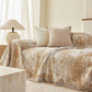 Soft Chenille Sofa Cover, Textured Abstract Couch Protector Cover with Vintage Pattern