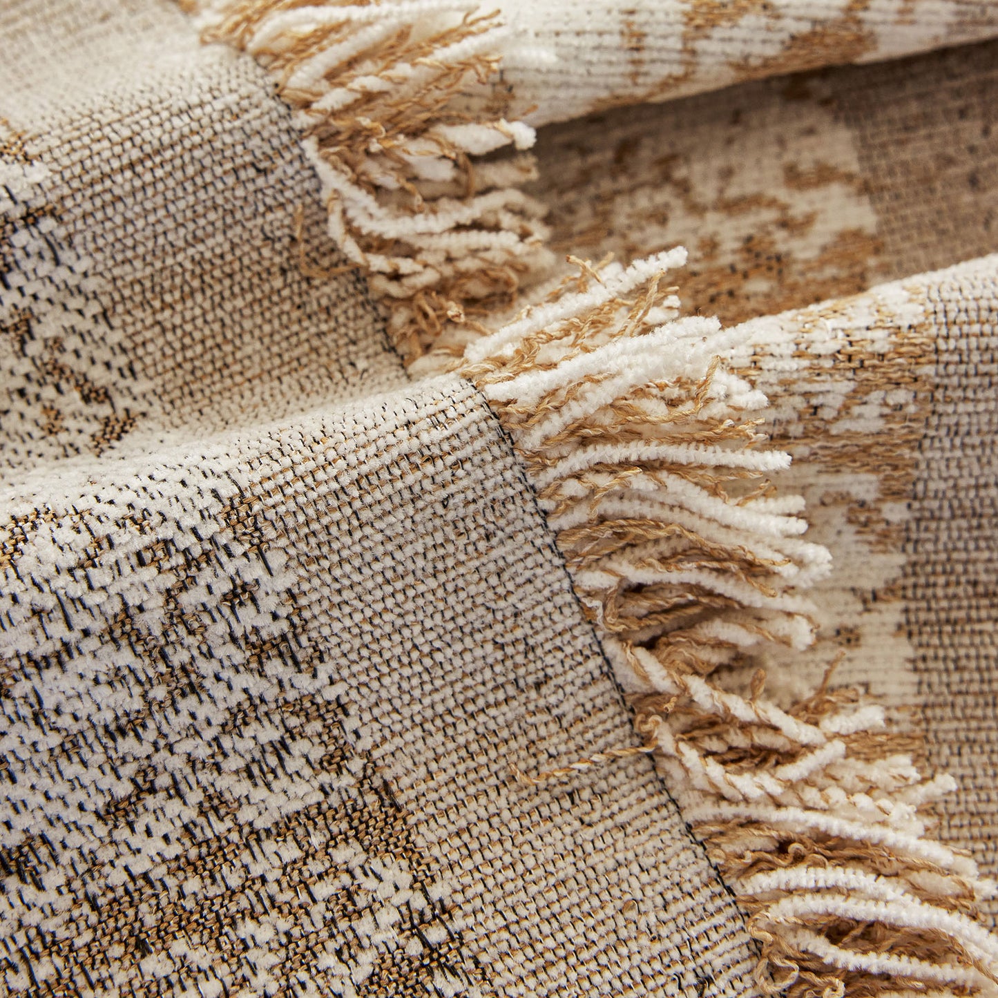 Soft Chenille Sofa Cover, Textured Abstract Couch Protector Cover with Vintage Pattern