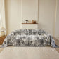 Soft Chenille Sofa Cover, Textured Abstract Couch Protector Cover with Vintage Pattern