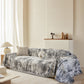 Soft Chenille Sofa Cover, Textured Abstract Couch Protector Cover with Vintage Pattern