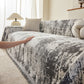 Soft Chenille Sofa Cover, Textured Abstract Couch Protector Cover with Vintage Pattern