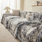 Soft Chenille Sofa Cover, Textured Abstract Couch Protector Cover with Vintage Pattern