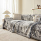 Soft Chenille Sofa Cover, Textured Abstract Couch Protector Cover with Vintage Pattern
