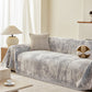 Soft Chenille Sofa Cover, Textured Abstract Couch Protector Cover with Vintage Pattern
