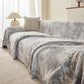 Soft Chenille Sofa Cover, Textured Abstract Couch Protector Cover with Vintage Pattern