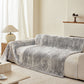 Soft Chenille Sofa Cover, Textured Abstract Couch Protector Cover with Vintage Pattern