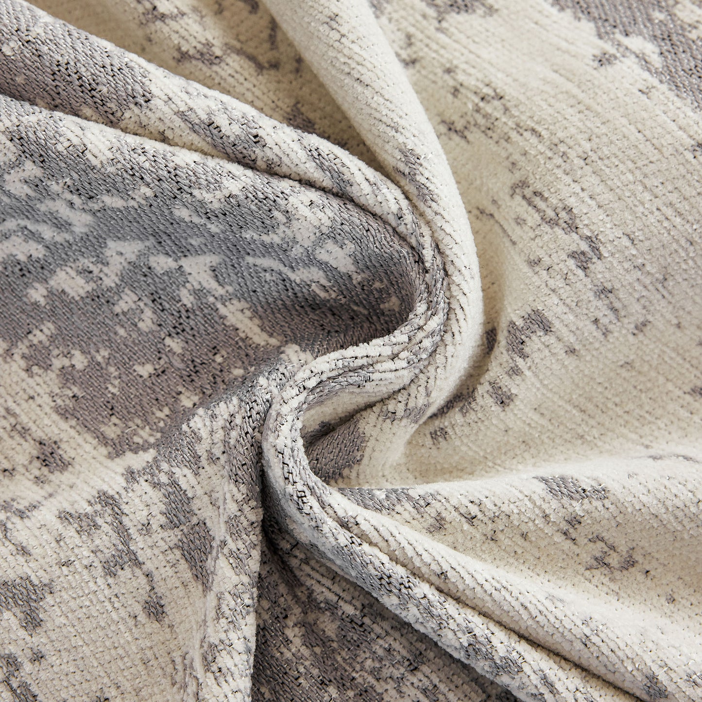 Soft Chenille Sofa Cover, Textured Abstract Couch Protector Cover with Vintage Pattern