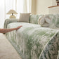 Soft Chenille Sofa Cover, Textured Abstract Couch Protector Cover with Vintage Pattern