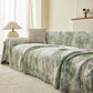 Soft Chenille Sofa Cover, Textured Abstract Couch Protector Cover with Vintage Pattern