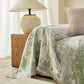 Soft Chenille Sofa Cover, Textured Abstract Couch Protector Cover with Vintage Pattern