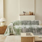 Soft Chenille Sofa Cover, Textured Abstract Couch Protector Cover with Vintage Pattern