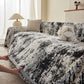 Soft Chenille Sofa Cover, Textured Abstract Couch Protector Cover with Vintage Pattern