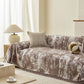Soft Chenille Sofa Cover, Textured Abstract Couch Protector Cover with Vintage Pattern