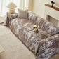 Soft Chenille Sofa Cover, Textured Abstract Couch Protector Cover with Vintage Pattern