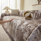 Soft Chenille Sofa Cover, Textured Abstract Couch Protector Cover with Vintage Pattern